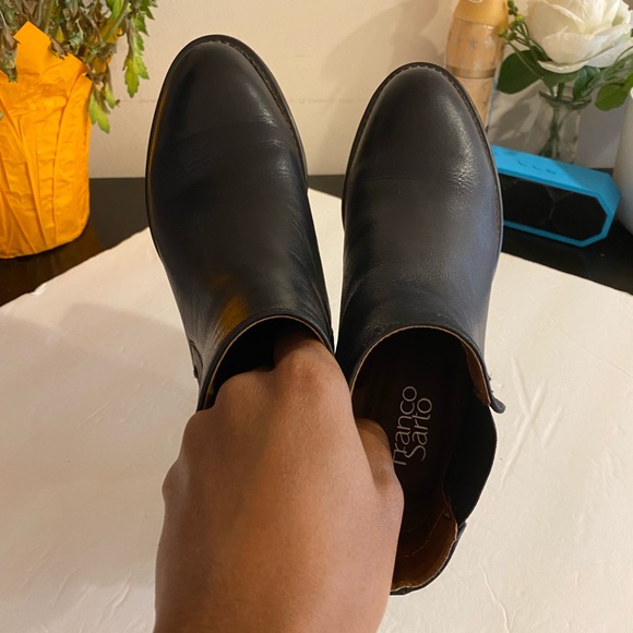 Franco Sarto Horrace Black Leather Bootie - Picture 6 of 11